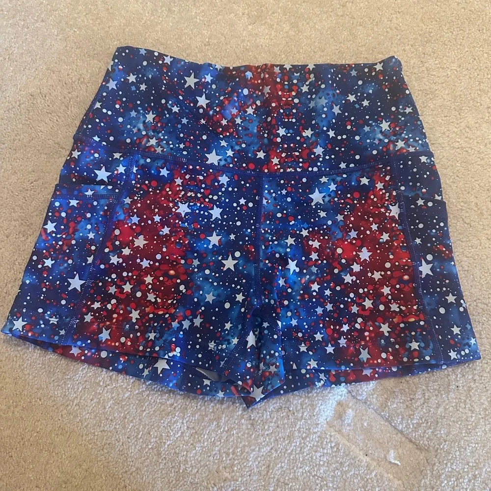 Constantly Varied Gear (CVG) Starry Blue and Red Shorts - Picture 1 of 3